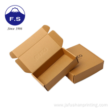 Dmbossing cardboard packaging kraft shipping boxes